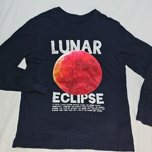 Lands' End Kids Lunar Eclipse Navy Shirt